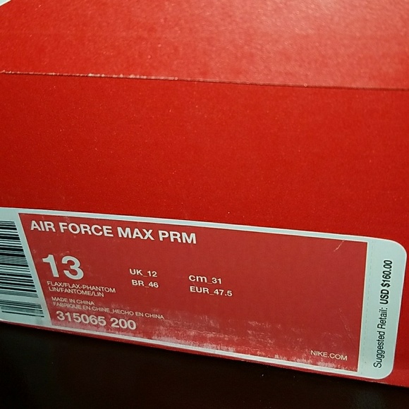 Nik Air Force Max PRM nwb - Picture 5 of 6